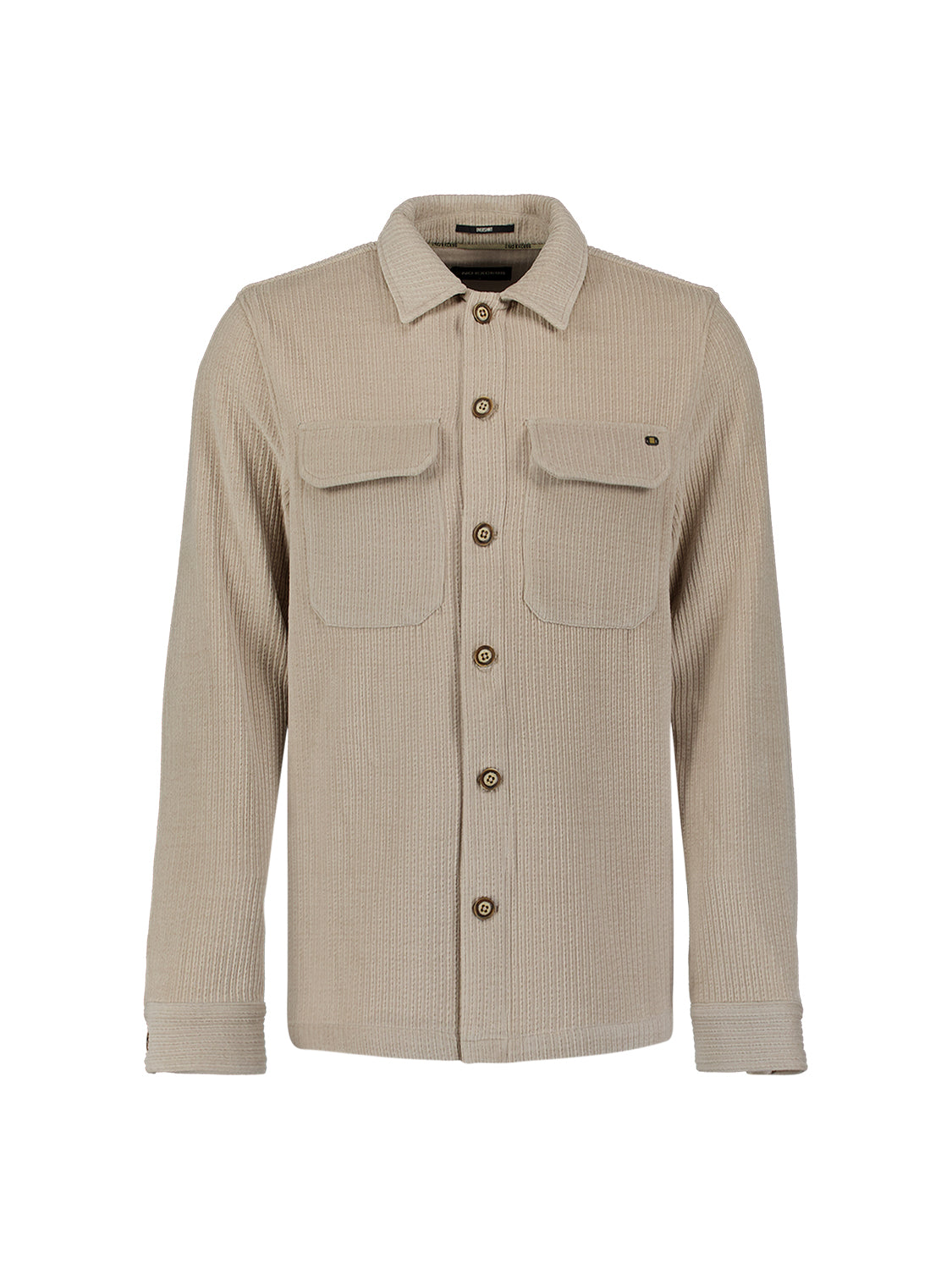 Overshirt Full Button Rib Sweat - 33510826SN