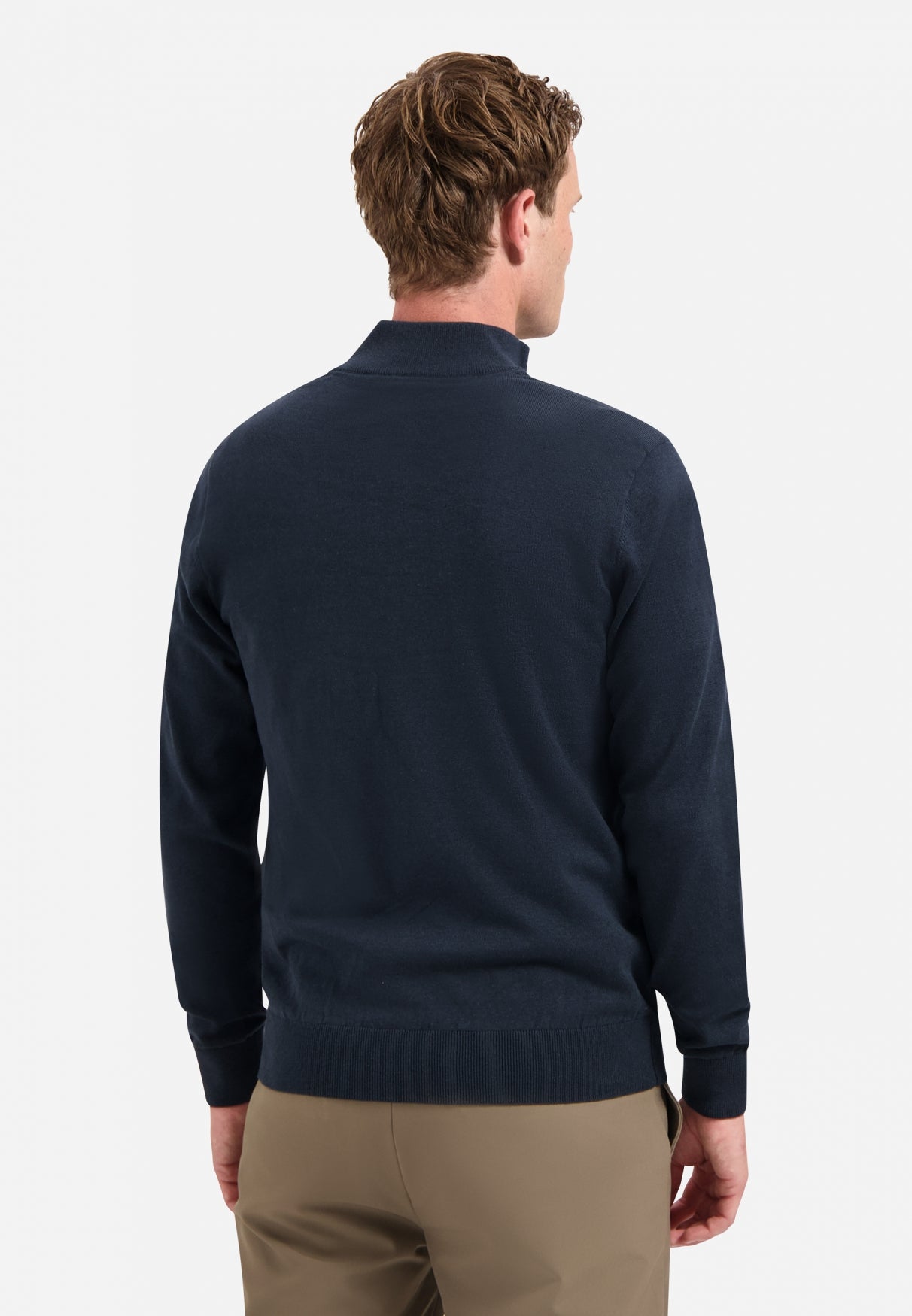 Pullover Half Zip 2 Coloured Melang - N2185