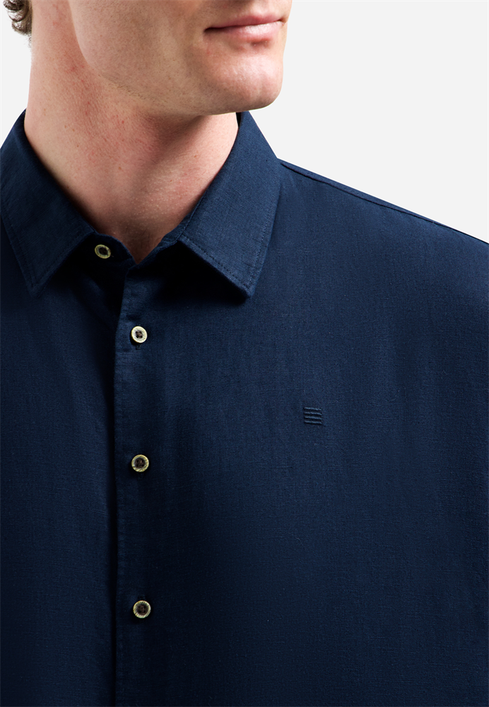 Shirt Short Sleeve With Linen - 31480321SN