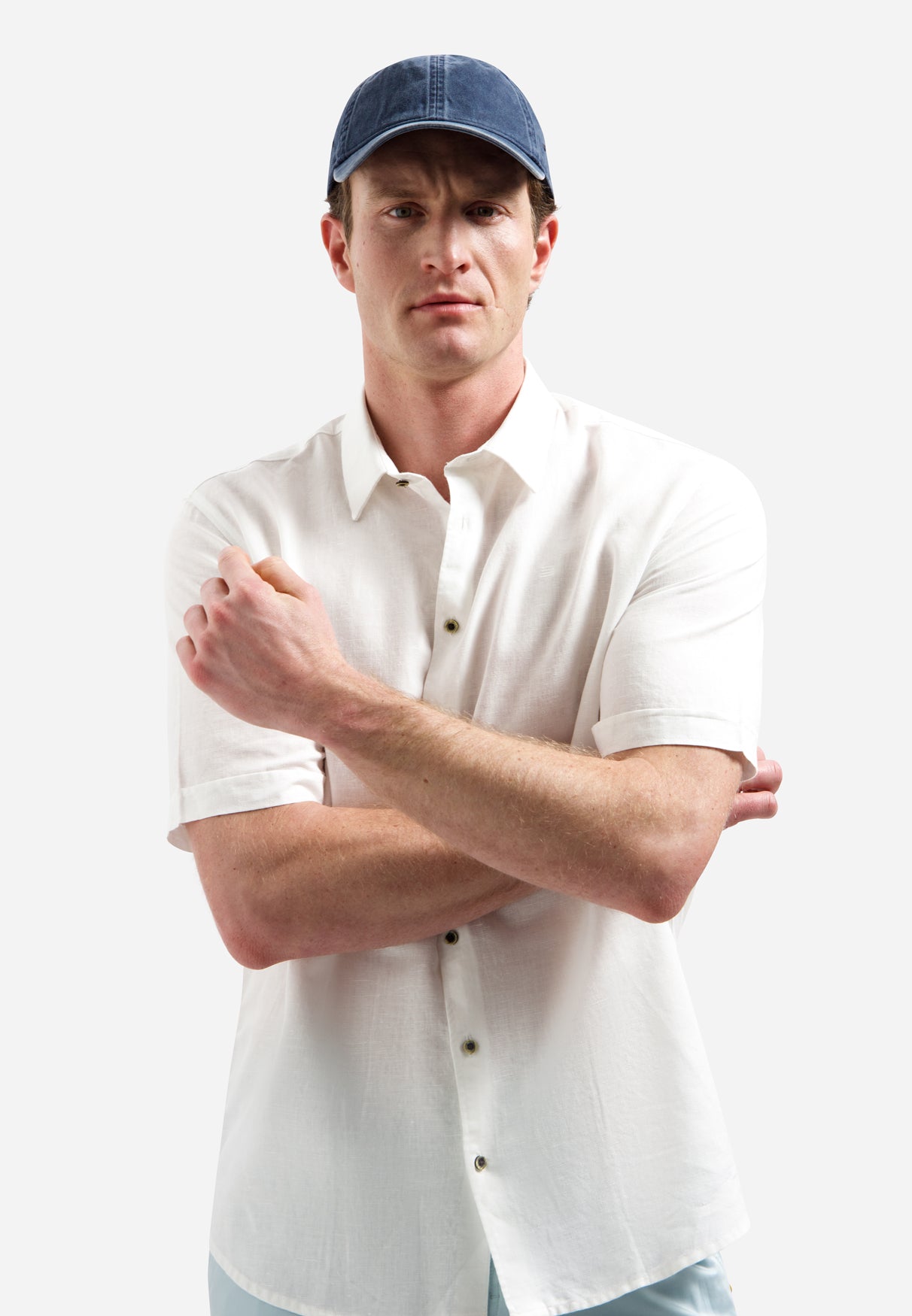 Shirt Short Sleeve With Linen - 31480321SN