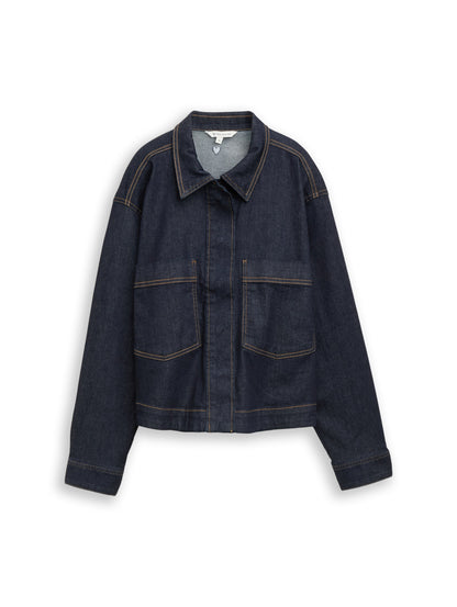 blazer jacket denim look - 1047594
