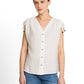 blouse top with gathering - 1051085