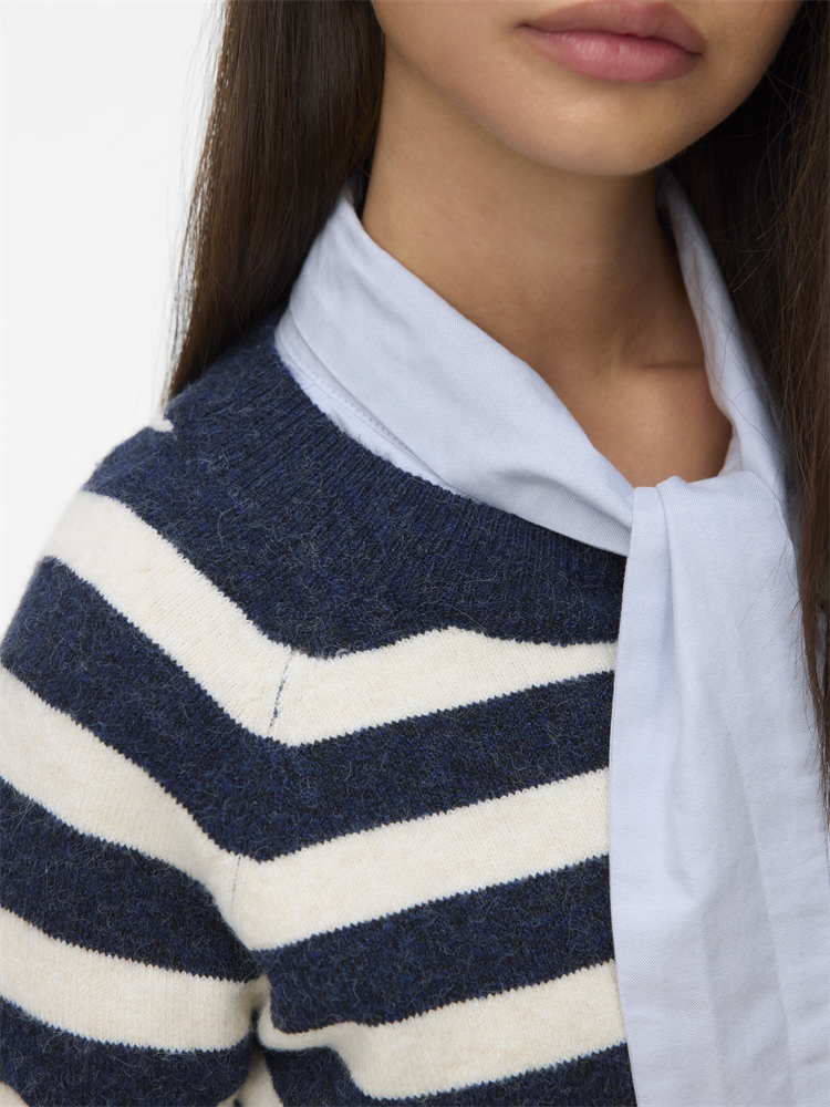 VMDOFFY LS O-NECK BLOUSE GA NOOS - 10201022