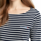 T-shirt boat neck stripe - 1050415