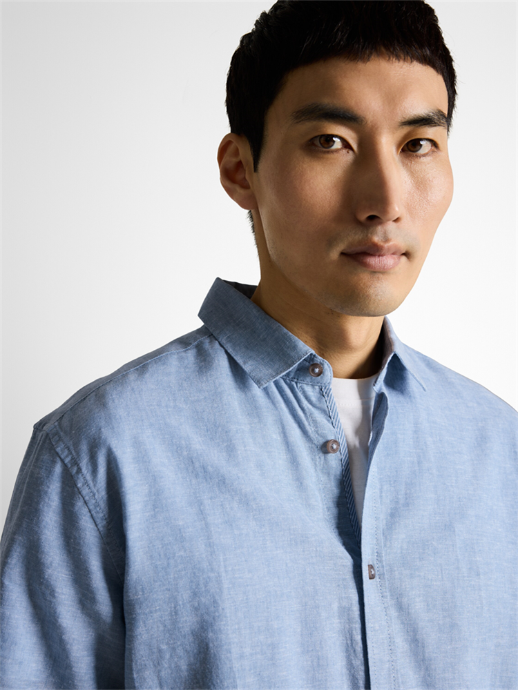 cotton linen shirt - 1049611