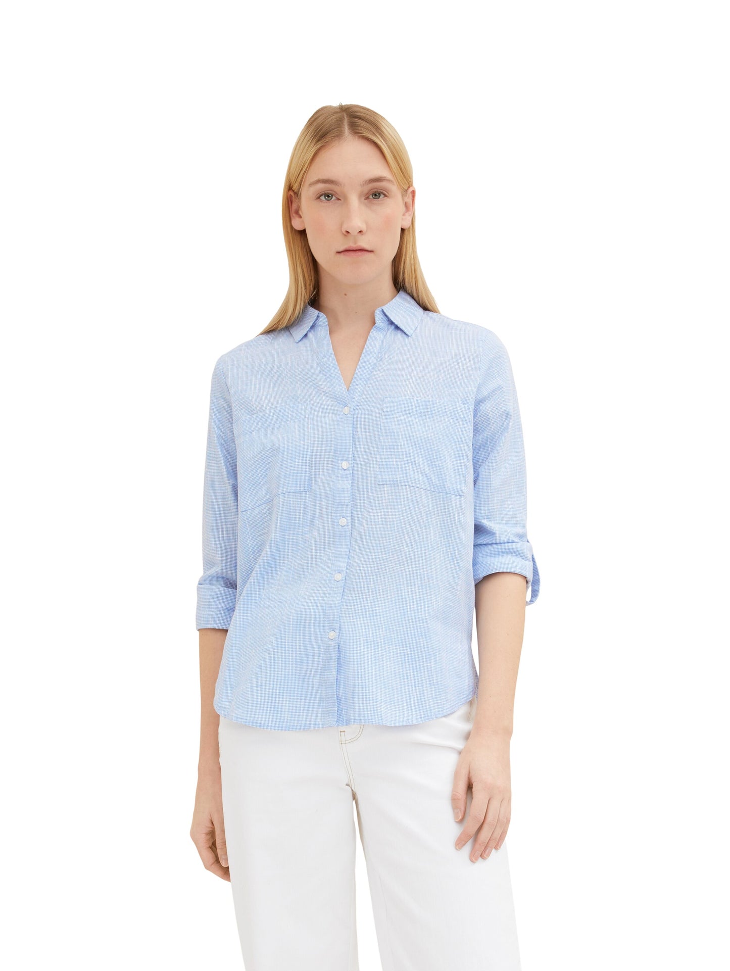 blouse with slub structure - 1035247