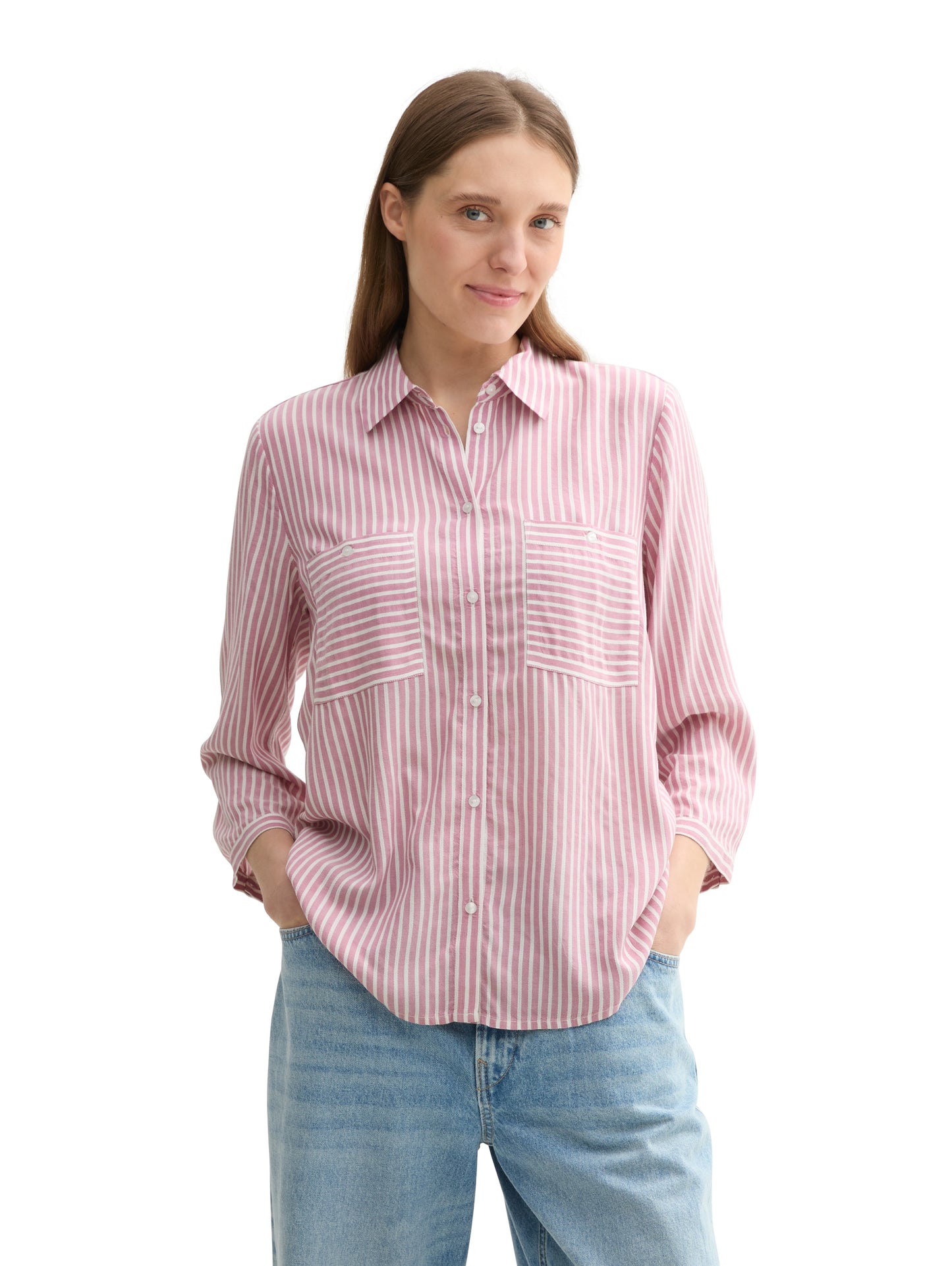 striped blouse shirt - 1043198