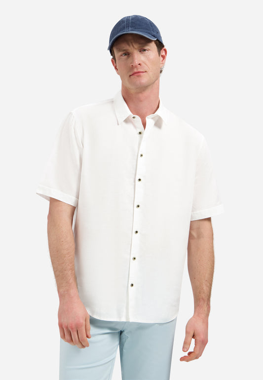 Shirt Short Sleeve With Linen - 31480321SN
