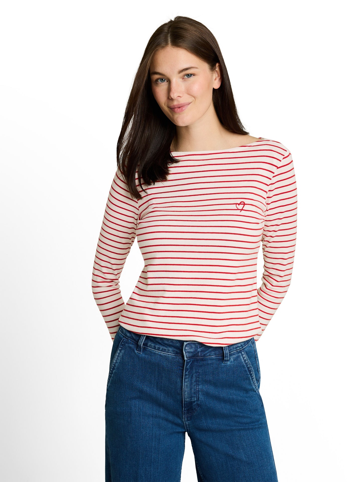 T-Shirt striped boatneck - 1051234