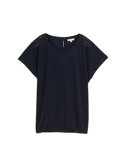 T-shirt ajour crew neck - 1046401