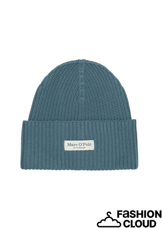 Beanie, knitted, fold-up, structure - 409605901141