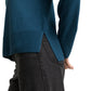knit pullover with saddle shou - 1047698