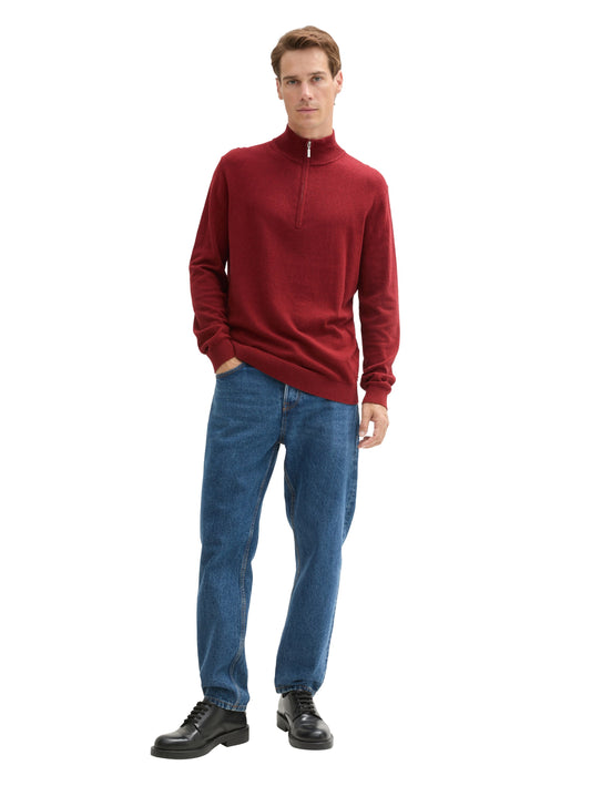 cotton cashmere knit troyer - 1043268