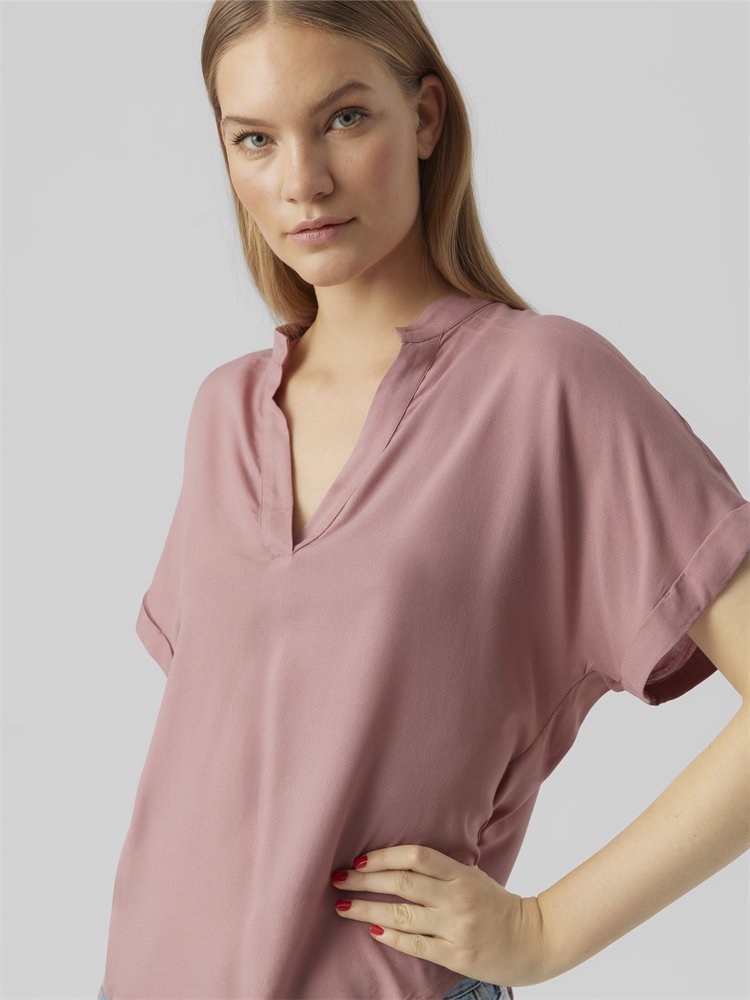 VMBEAUTY SS TOP WVN NOOS - 10279697
