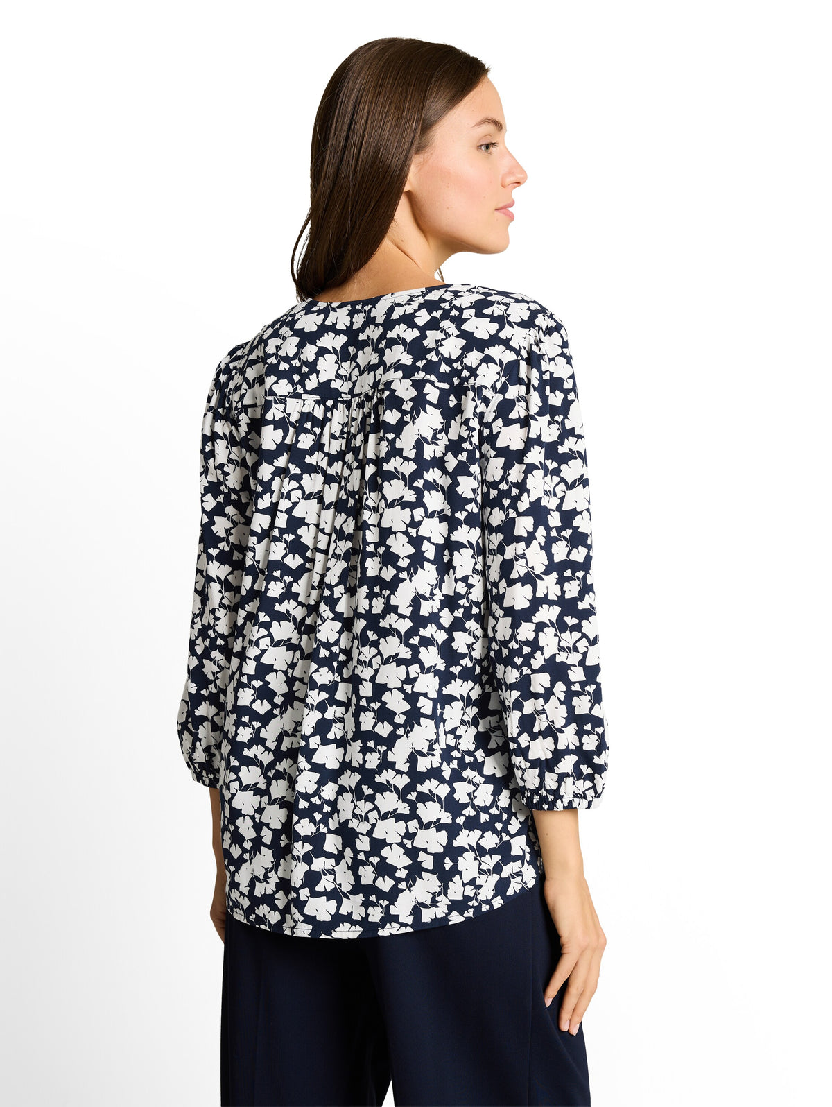 blouse with V-neck - 1049794
