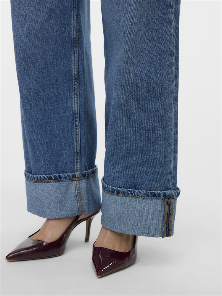 VMRAE HR WIDE FOLD UP JEANS VI3519 - 10334575