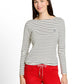 T-Shirt striped boatneck - 1051234
