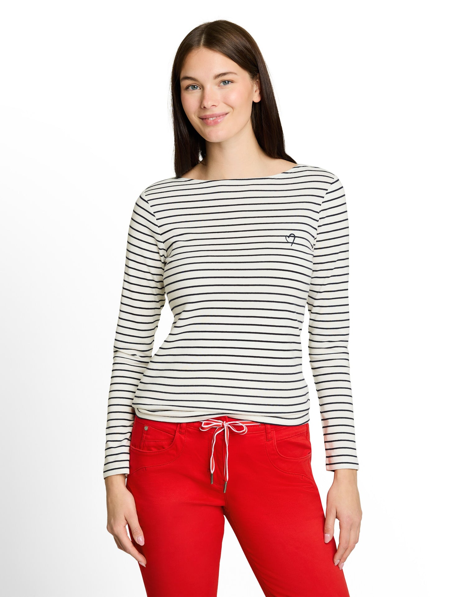 T-Shirt striped boatneck - 1051234