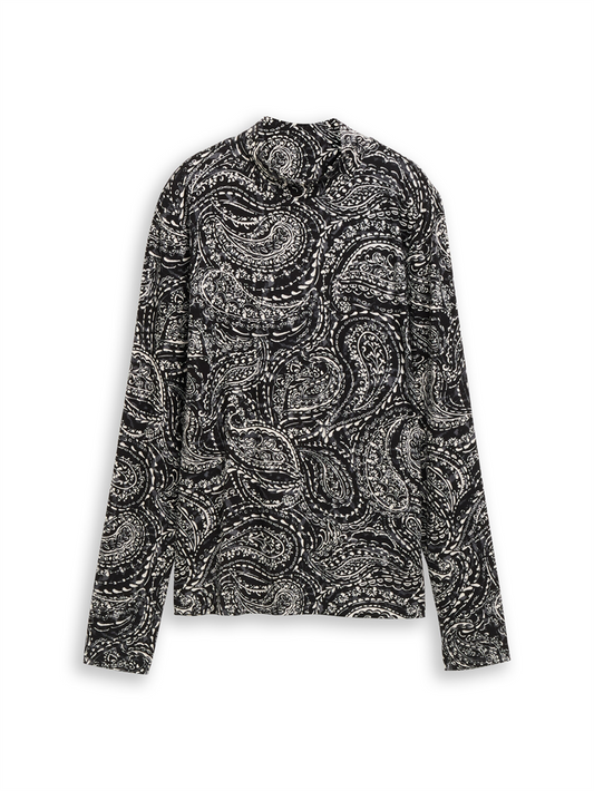 T-shirt mock neck alloverprint - 1052897