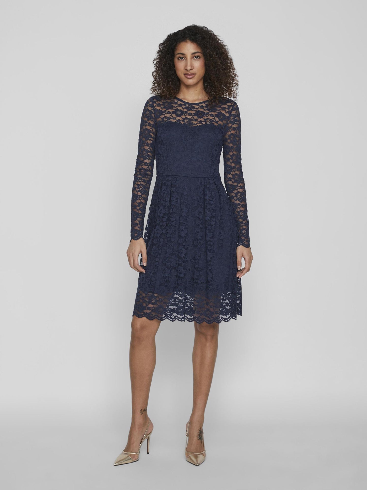 VIKALILA L/S LACE DRESS - NOOS - 14078211