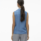 VMHARPER SL COLLAR SHORT TENCEL TOP - 10283751
