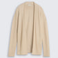 knit structured open cardigan - 1052025