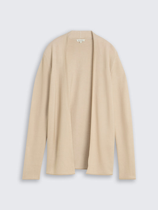 knit structured open cardigan - 1052025