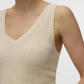 VMNEWLEX POINTELLE V-NECK TOP - 10340559