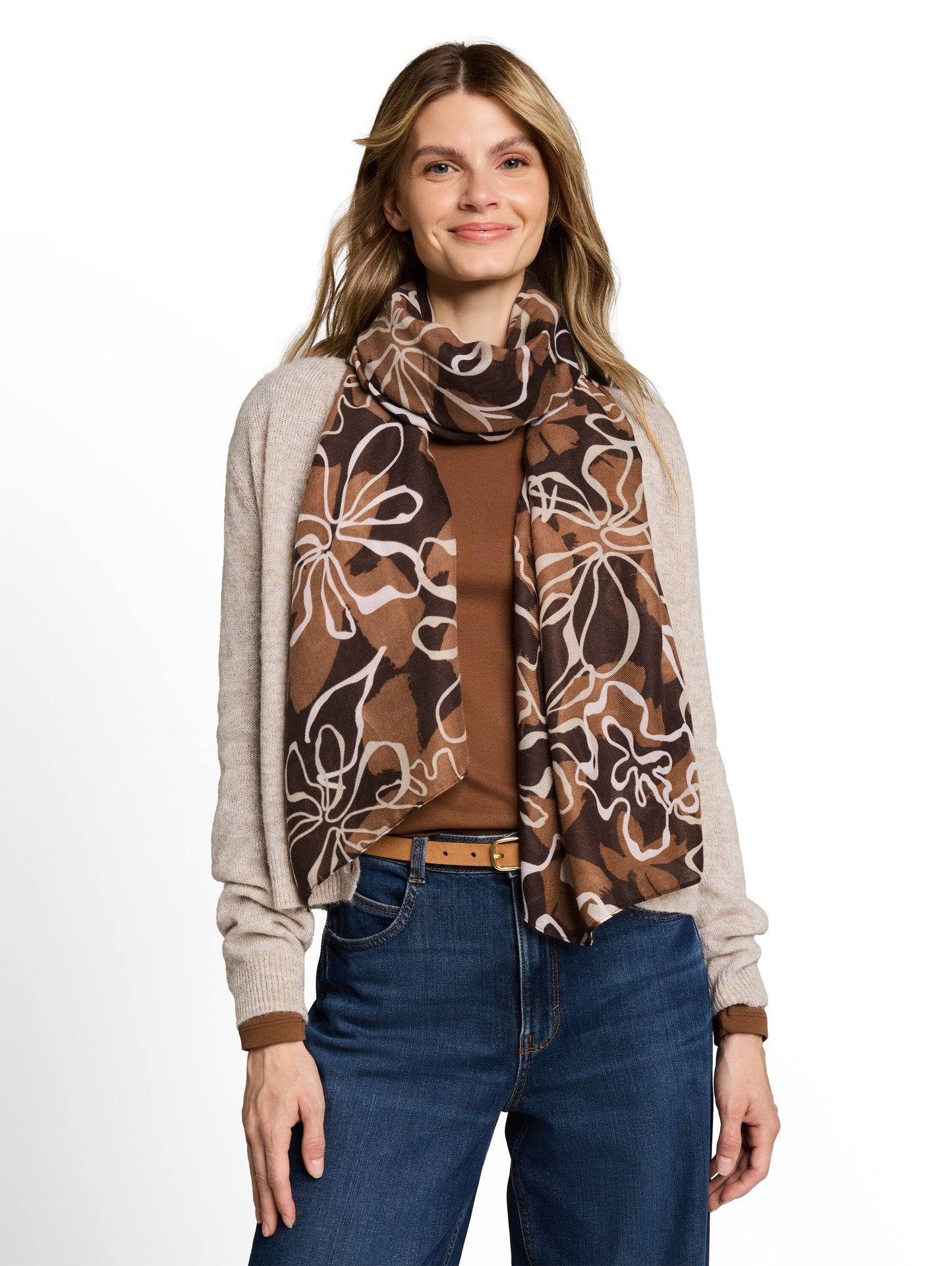 printed paisley scarf - 1052823