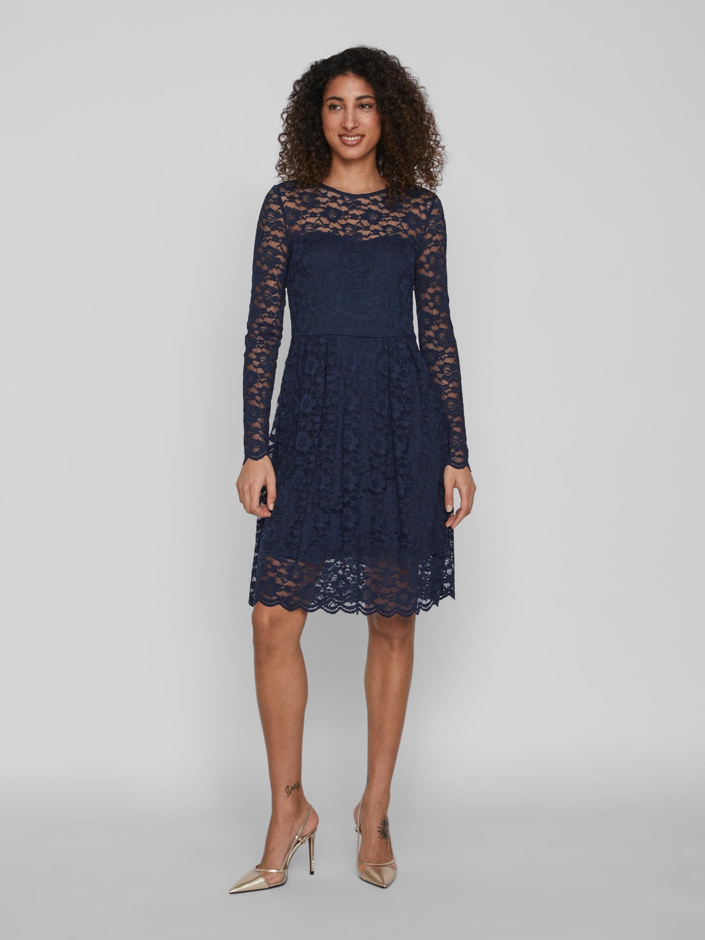 VIKALILA L/S LACE DRESS - NOOS - 14078211