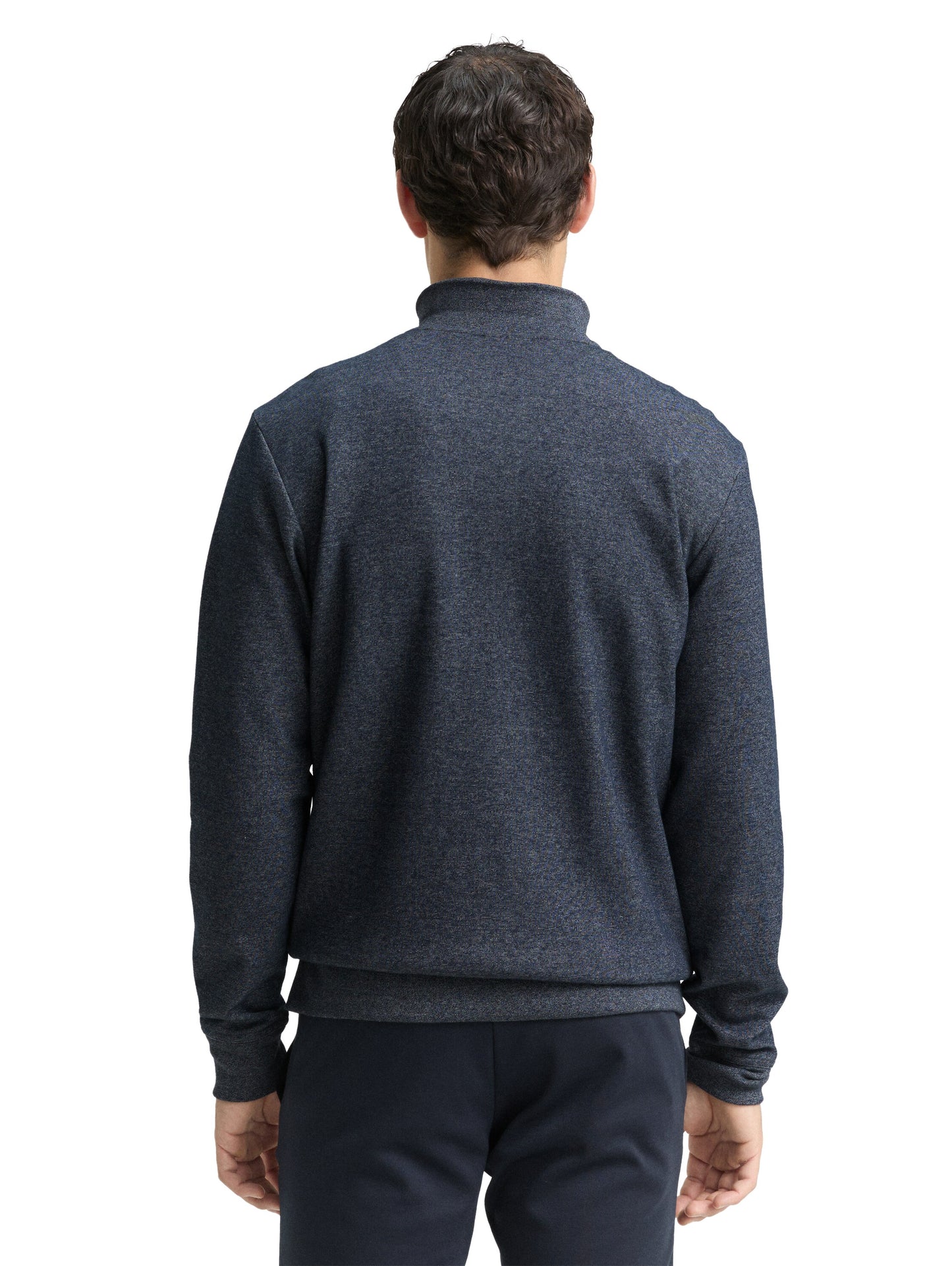 fine striped stand-up jacket - 1049523