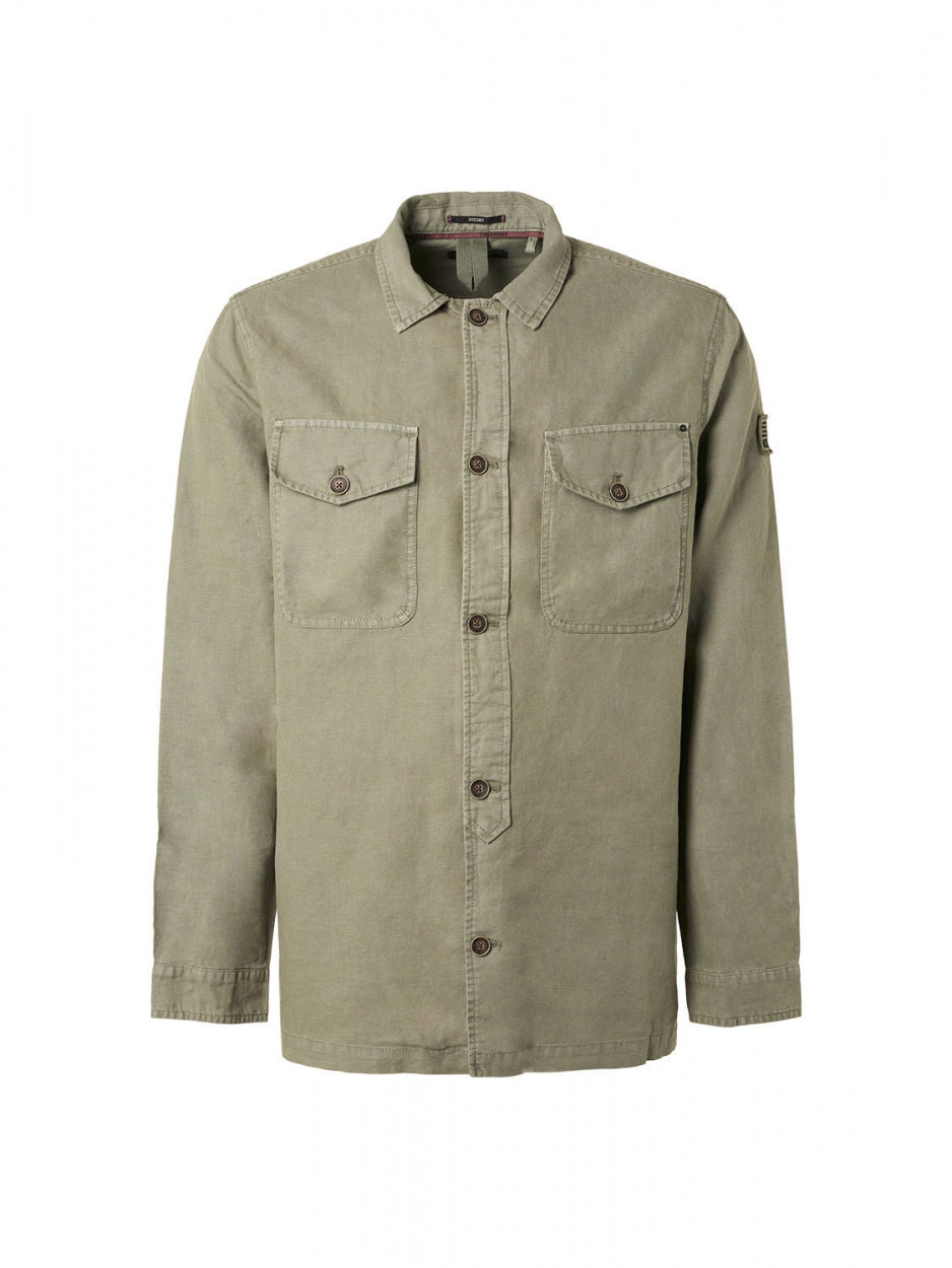 Overshirt Button Closure Garment Dy - 19510225