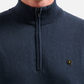 Pullover Half Zip 2 Coloured Melang - N2185