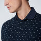 Polo Pique Allover Printed Stretch - 19370211SN