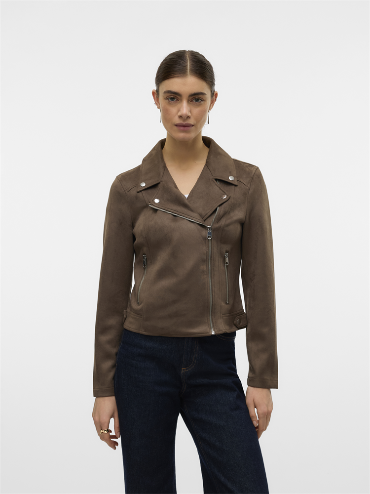 VMJOSE SHORT FAUX SUEDE JACKET GA N - 10300938