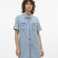 VMJENNIE SS SHORT DENIM DRESS GA NO - 10309665