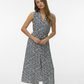 VMJOSIE SL V-NECK 7/8 DRESS WVN GA - 10341594