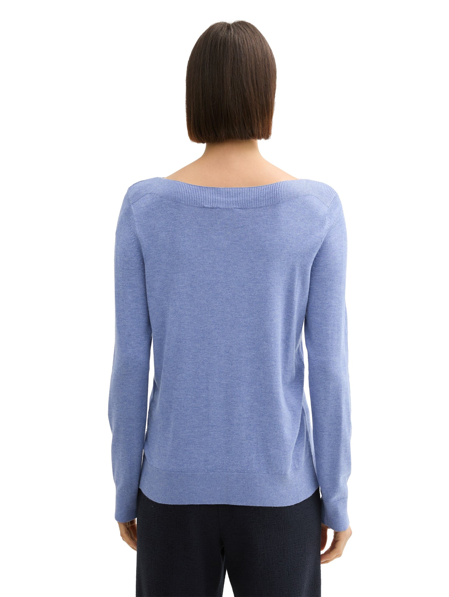 knit boatneck pullover - 1044106