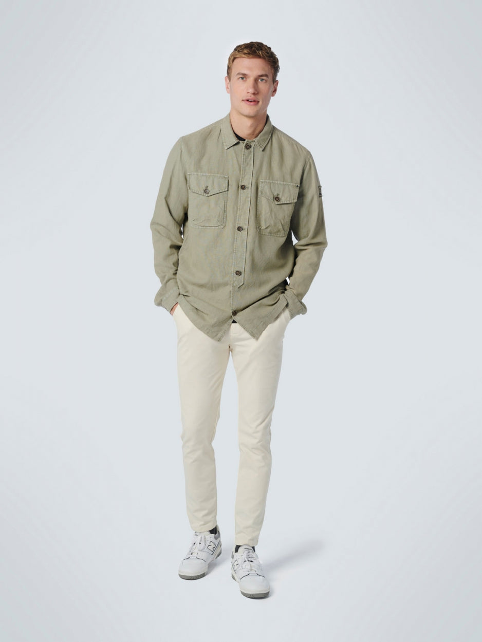 Overshirt Button Closure Garment Dy - 19510225