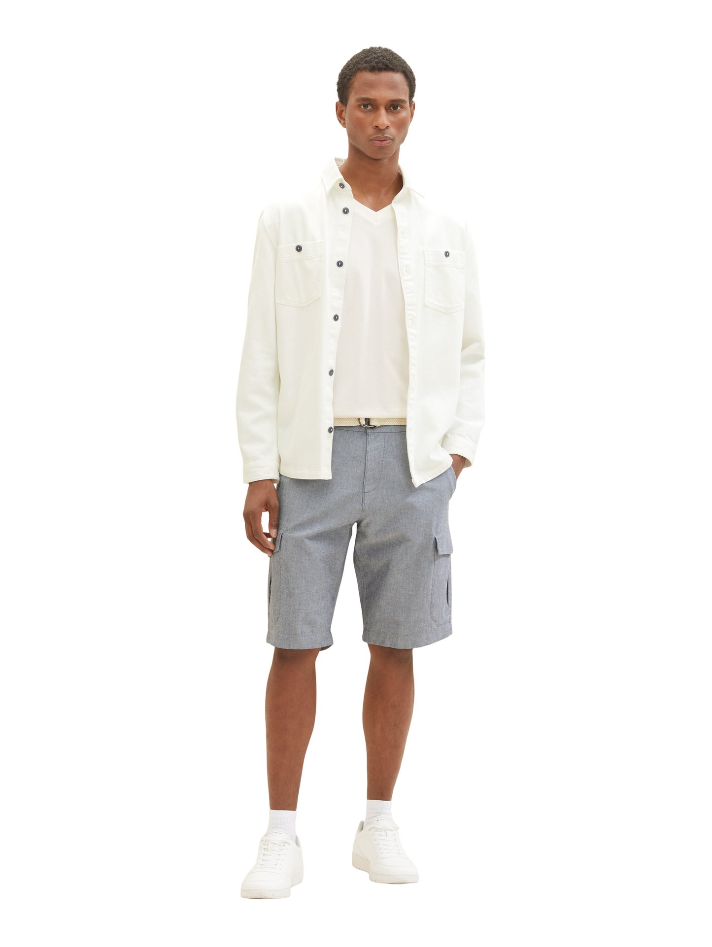 regular cargo shorts with belt - 1036310