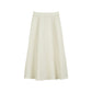 Woven skirt, medium length, flared - M04011220071