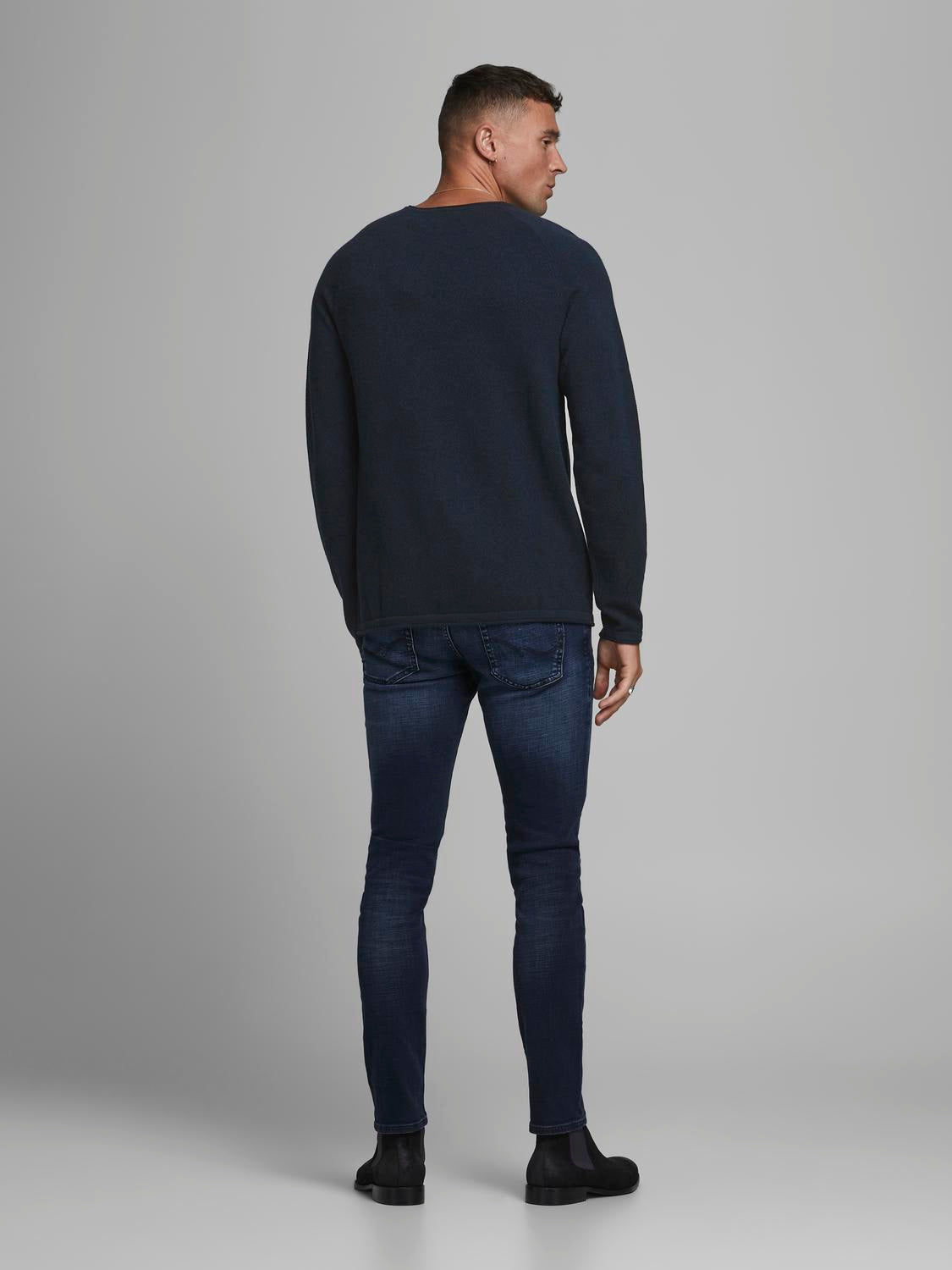 JJEHILL KNIT CREW NECK NOOS - 12157321