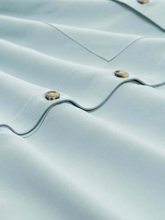 blouse shirt solid - 1048698