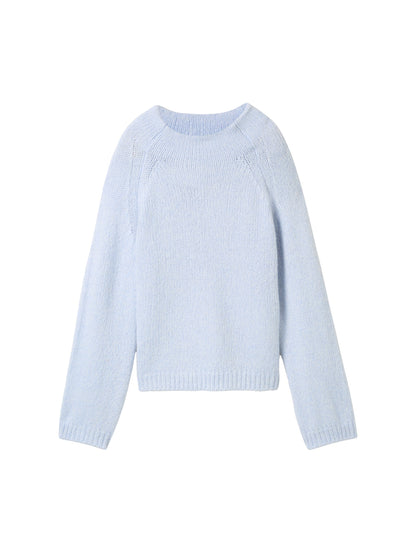 knit cosy raglan pullover - 1044083