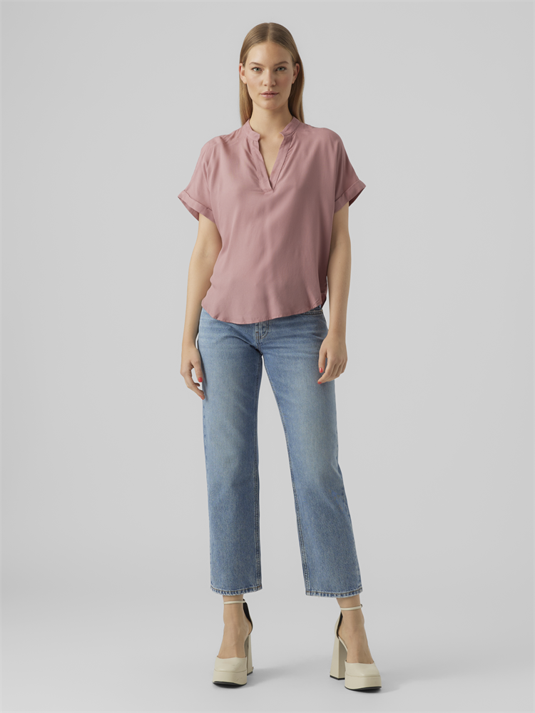 VMBEAUTY SS TOP WVN NOOS - 10279697