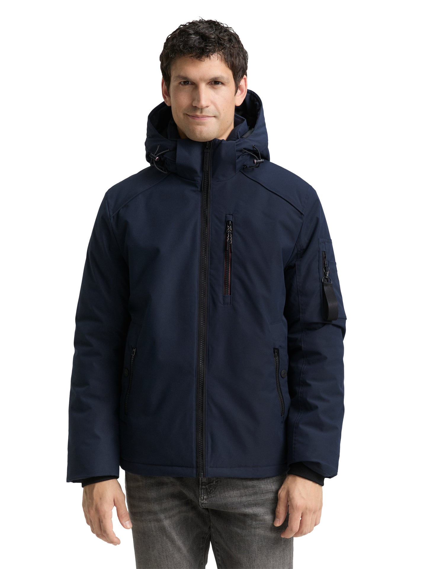 padded jacket with hood - 1047039