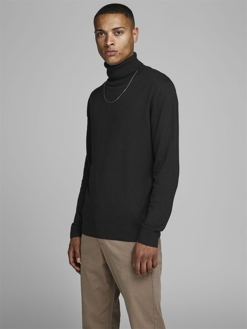 JJEEMIL KNIT ROLL NECK NOOS - 12157417