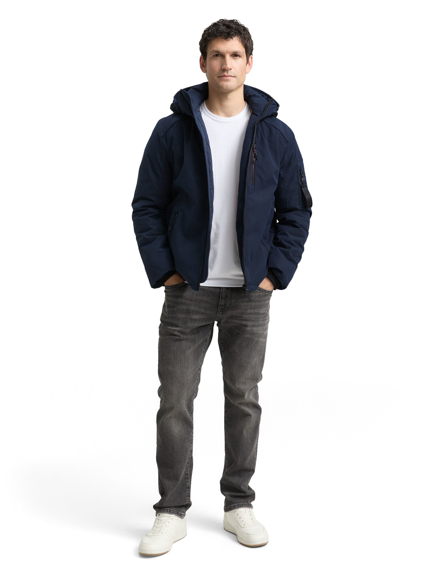 padded jacket with hood - 1047039