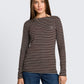 T-Shirt striped boatneck - 1051234