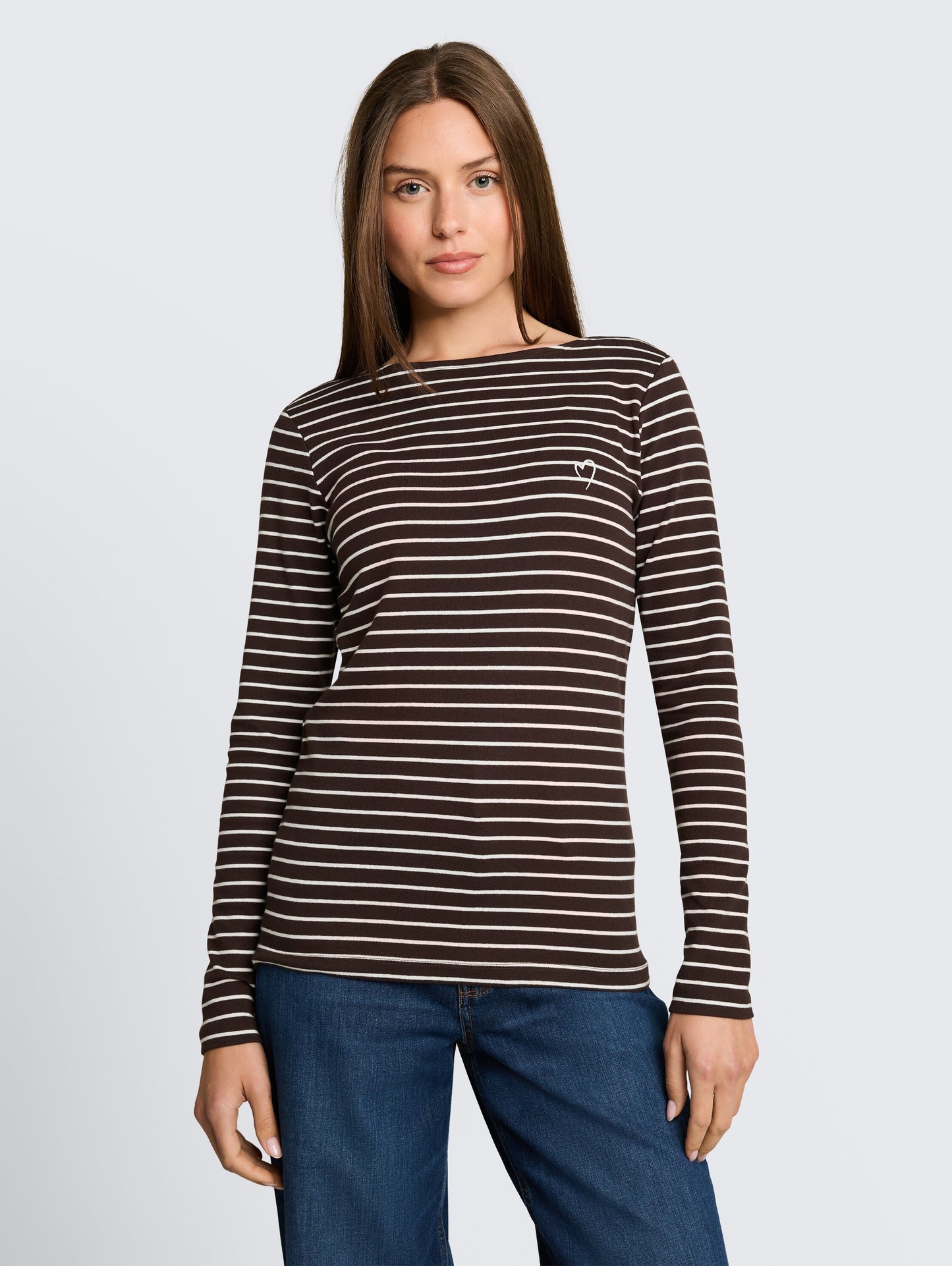 T-Shirt striped boatneck - 1051234